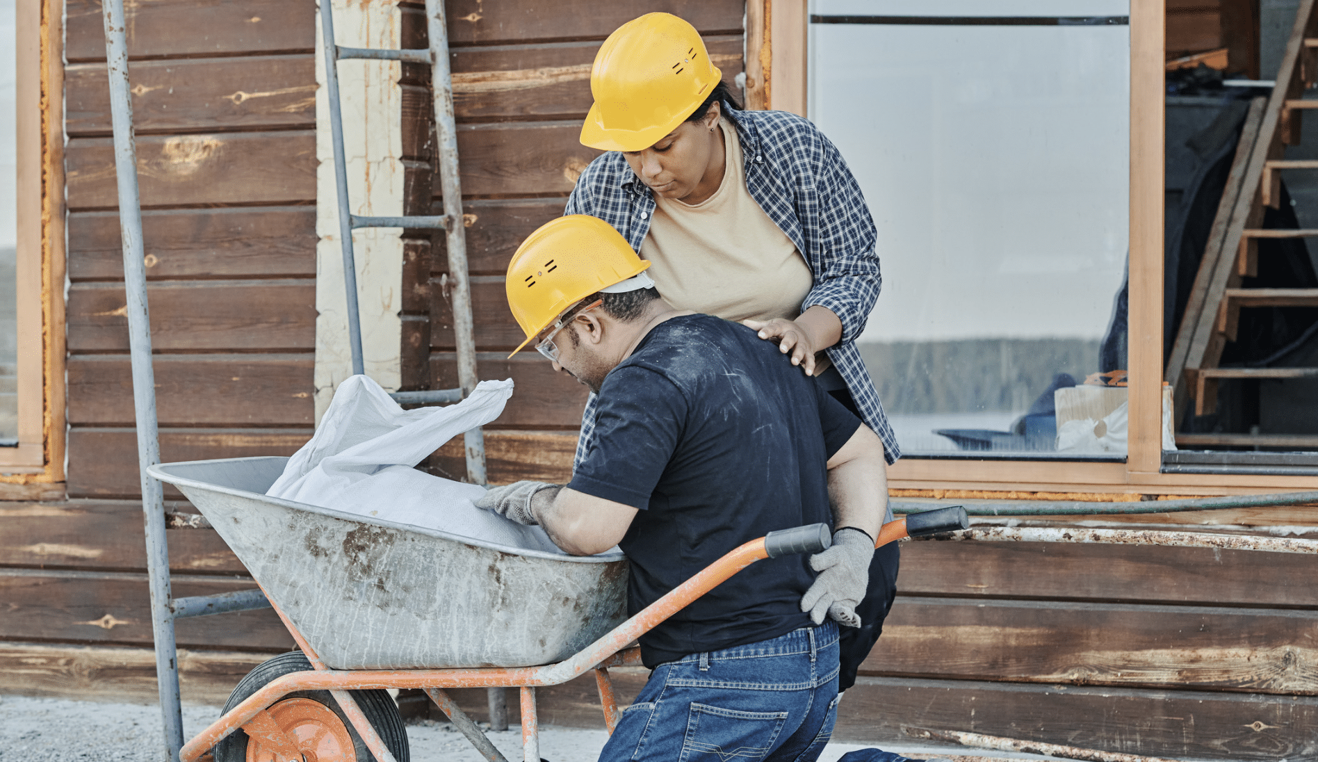 Herniated Disc hurt construction worker
