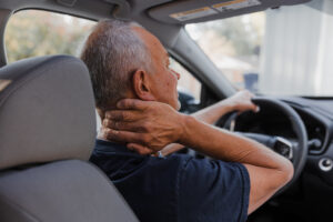 man in car accident 