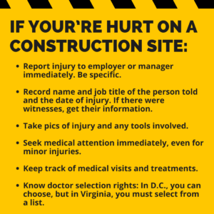 Construction Site Work Injury Personal Injury 